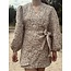 Magrethe dress beige flower print
