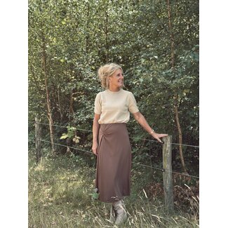 Yolana long skirt brown