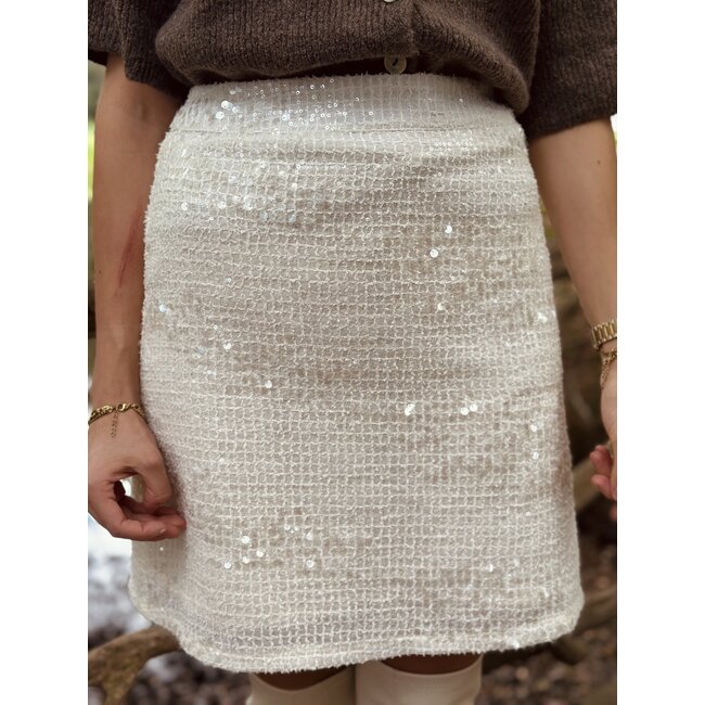 Smashed Lemon Smashed Lemon Molly skirt white/silver