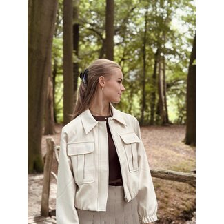 Milana bomber jacket beige