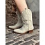 Madelijne cowboyboots suède green