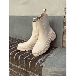 Naomi boots leather look beige