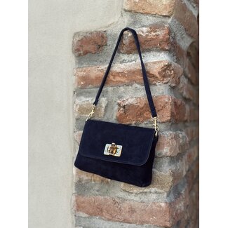 Maurena bag suède look navy blue