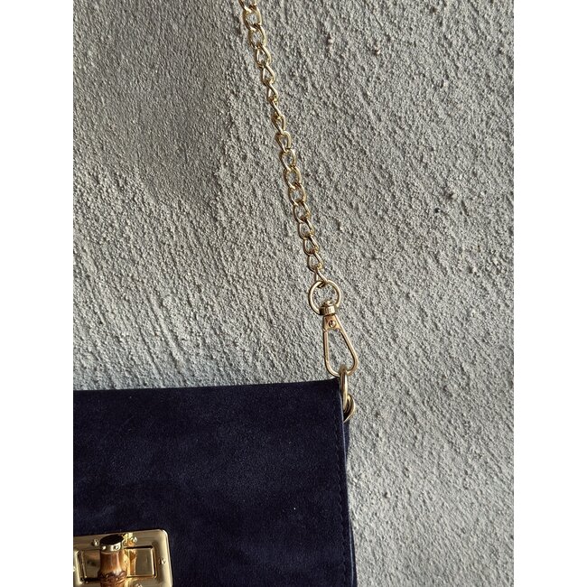 Maurena bag suède look navy blue