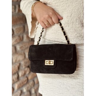 Fieke bag suède black