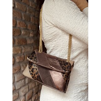 Lisanne bag leather gold/brown