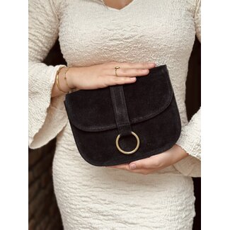 Nelianne suède bag black