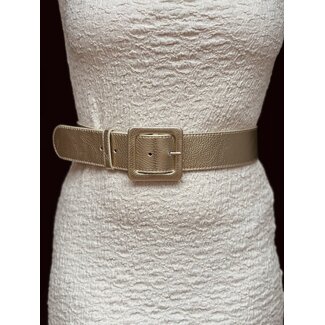 Isha belt leather look gold