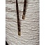Valerie wrap belt suède panter print beige One Size