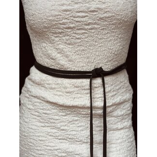 Valerie wrap belt brown suede One Size