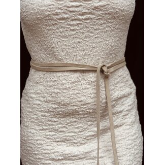 Valerie wrap belt beige suede One Size