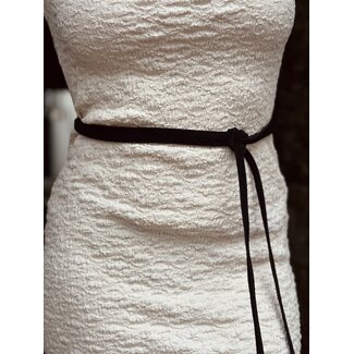 Valerie wrap belt black suede One Size