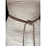 Valerie wrap belt taupe suede One Size