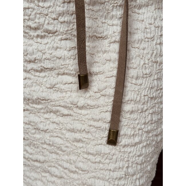 Valerie wrap belt taupe suede One Size