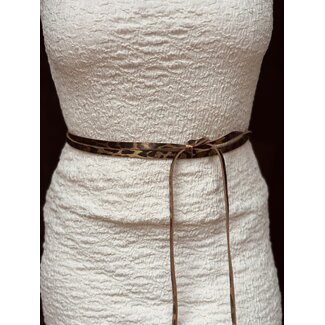 Valerie wrap belt panter print One Size