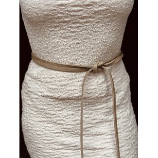 Valerie wrap belt taupe One Size