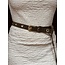 Ysanne belt suede green/gold