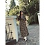 Sisters Point Sisters Point Danique satin dress brown/black leopard print