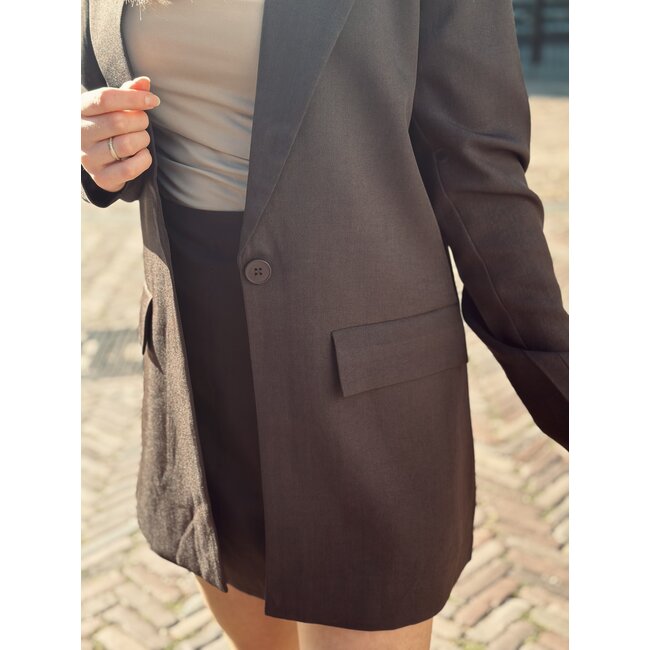 Sisters Point Sisters point Annenel blazer dark brown