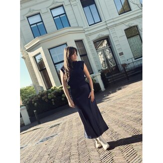 Sisters Point Sisters Point Malou satin skirt dark blue