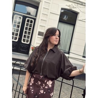 Sisters Point Sisters Point Marijna bomber jacket dark brown