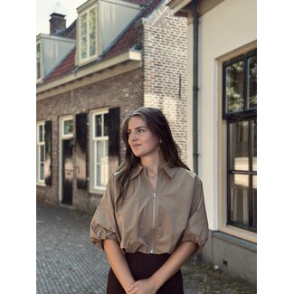Sisters Point Sisters Point Marijna bomber jacket dark sand
