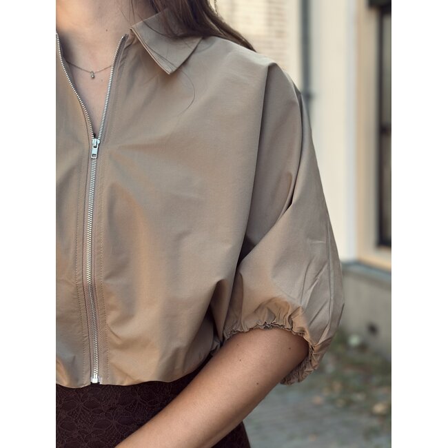 Sisters Point Sisters Point Marijna bomber jacket dark sand