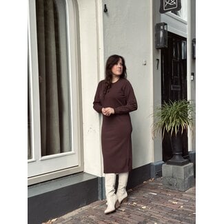 Ze-Ze Ze-Ze Adalyn knitted dress brown