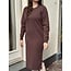 Ze-Ze Ze-Ze Adalyn knitted dress brown