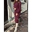Ze-Ze Ze-Ze Adalyn knitted dress bordeaux red