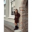 Aniek dress knitted with belt brown