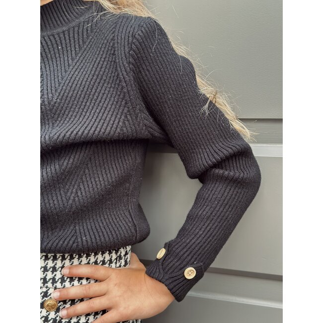 Sterre top black print