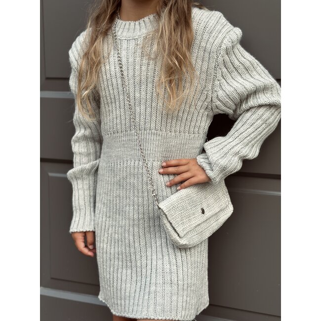Anneloes dress knitted grey