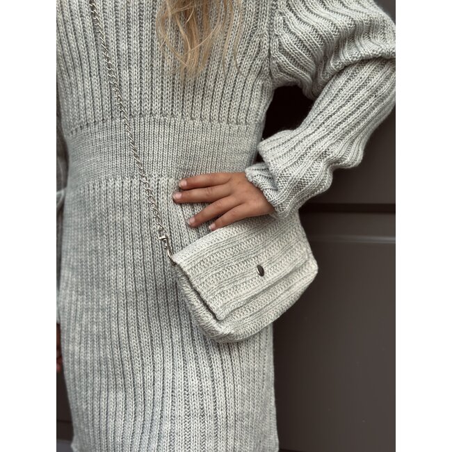 Anneloes dress knitted grey
