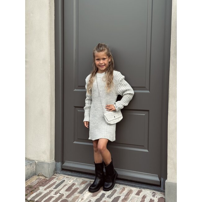 Anneloes dress knitted grey