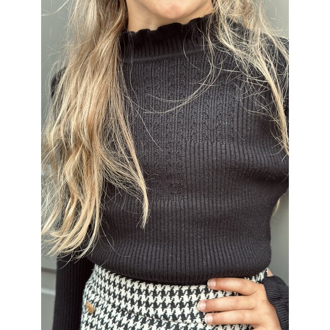 Liza top black
