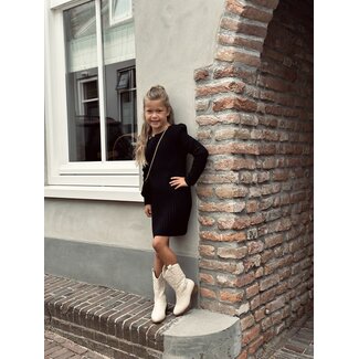 Jelta knitted dress black
