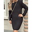 Jelta knitted dress black