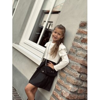 Hannelyn dress offwhite/black