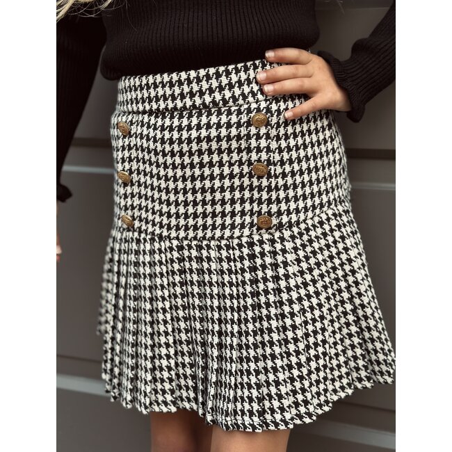 Madelief skirt black/white print