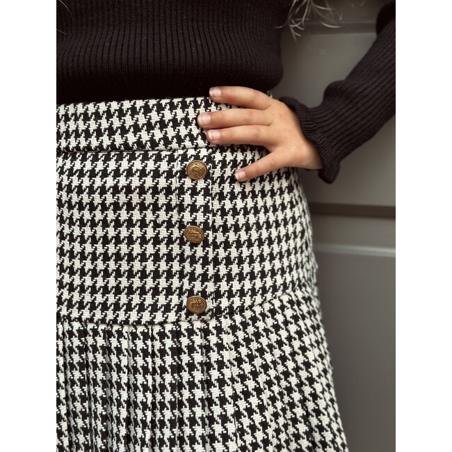 Madelief skirt black/white print
