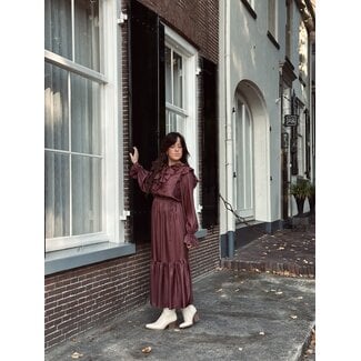 Lofty Manner Lofty Manner Izla long dress dark pink