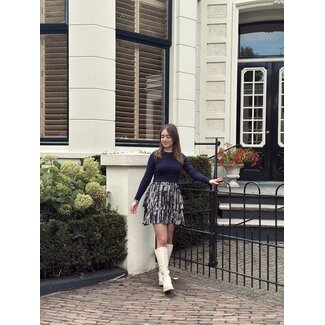 Lofty Manner Lofty Manner Inez skirt dark blue print