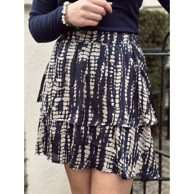Lofty Manner Lofty Manner Inez skirt dark blue print