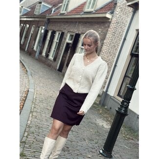 Elvira Elvira Louise skirt bordeaux red stripes
