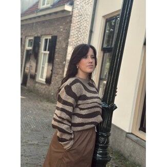 Ze-Ze Ze-Ze Alina sweater camel/brown print