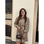 Smashed Lemon Smashed Lemon Eveline dress taupe print