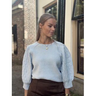 Smashed Lemon Smashed Lemon Mariette sweater light blue