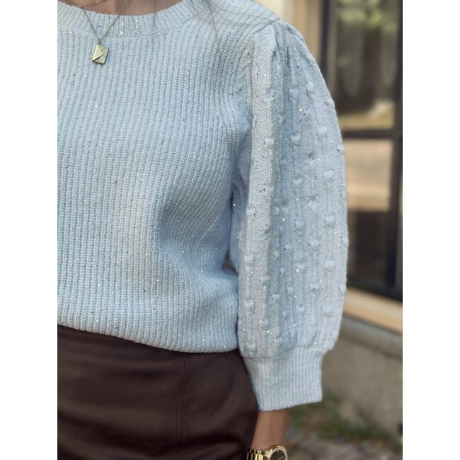 Smashed Lemon Smashed Lemon Mariette sweater light blue