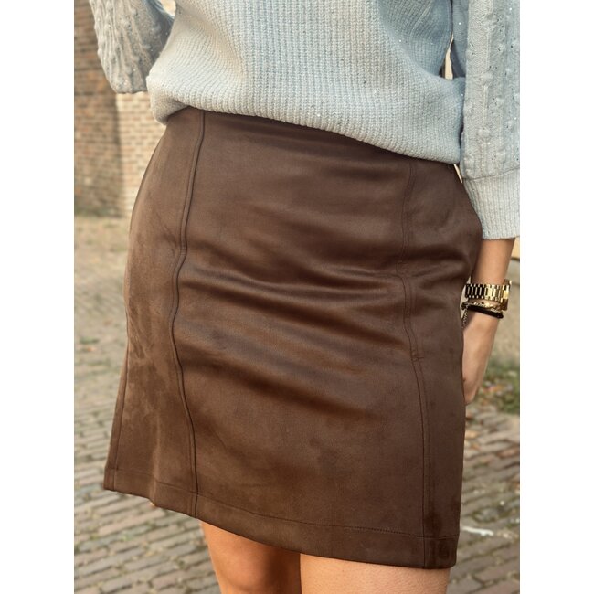 Elvira Elvira Lily skirt brown suède